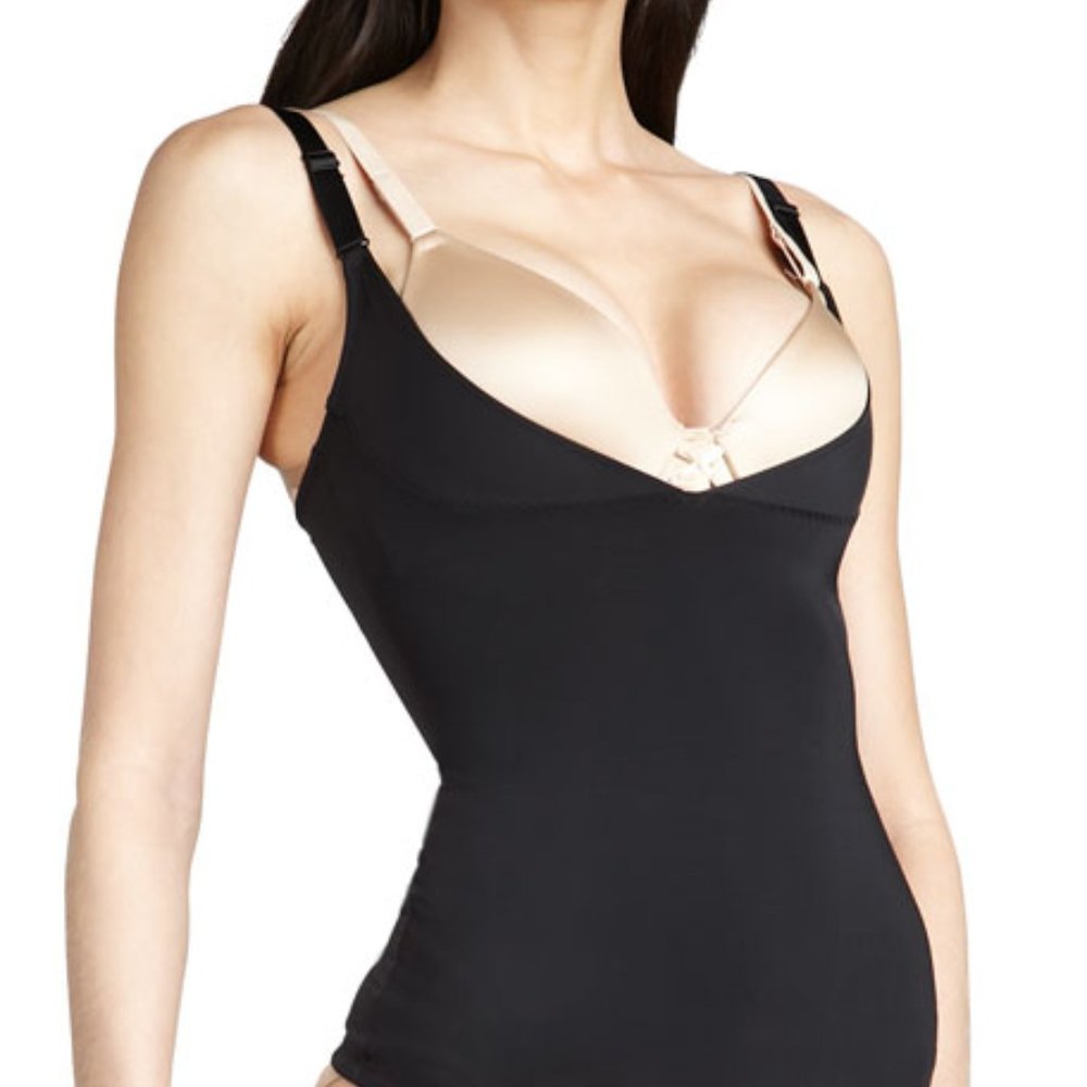 Spanx Black Simplicity Open Bust Compression Tank